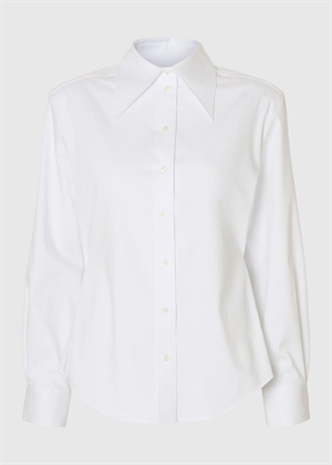 Nicolina slim ls skjorte Bright White Selected Femme 